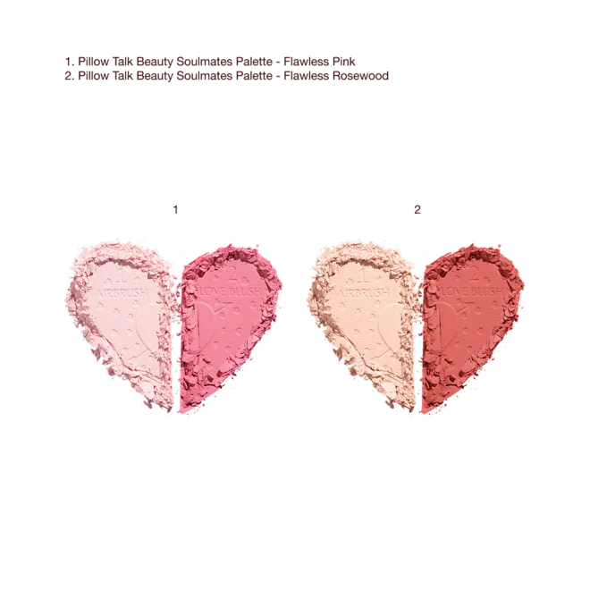 Charlotte Tilbury Pillowtalk Beauty Soulmates Face Palette палитра руж и пудра